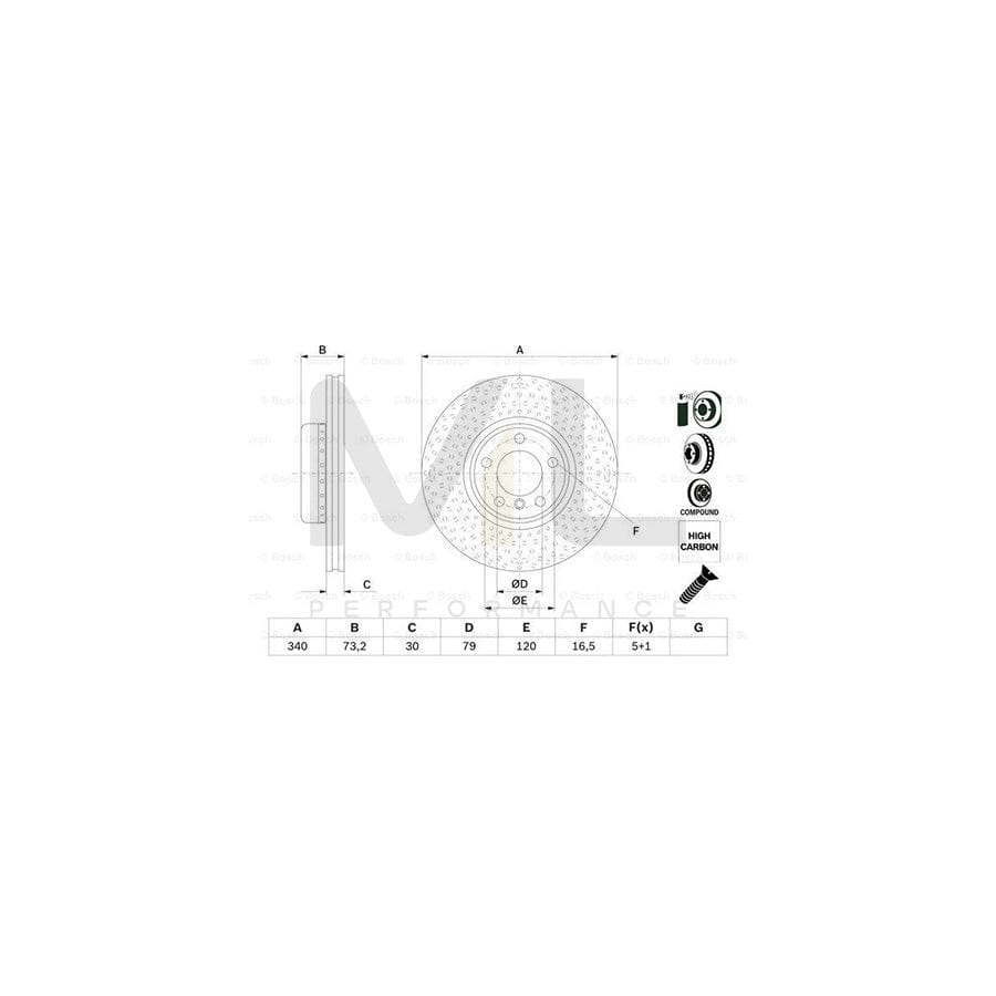 BOSCH 0 986 479 E11 Brake Disc Two-piece brake disc, Vented, Coated, High-carbon, with bolts/screws | ML Performance Car Parts