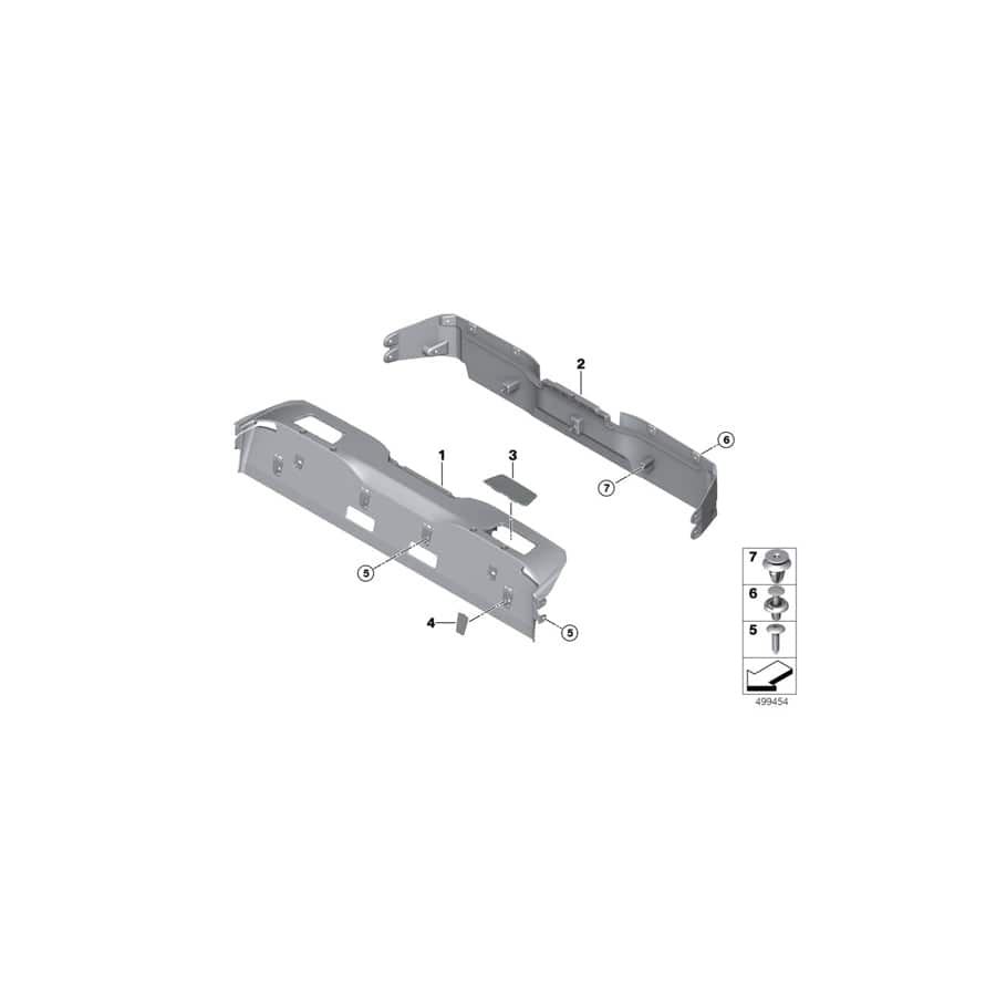 Genuine BMW 51467451981 F91 G14 Covering Cross Member (Inc. M850iX, 840i & M8) | ML Performance UK Car Parts