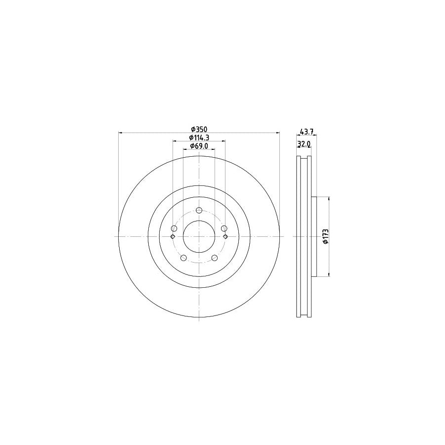 Hella 8FH 351 333-044 Heater Matrix