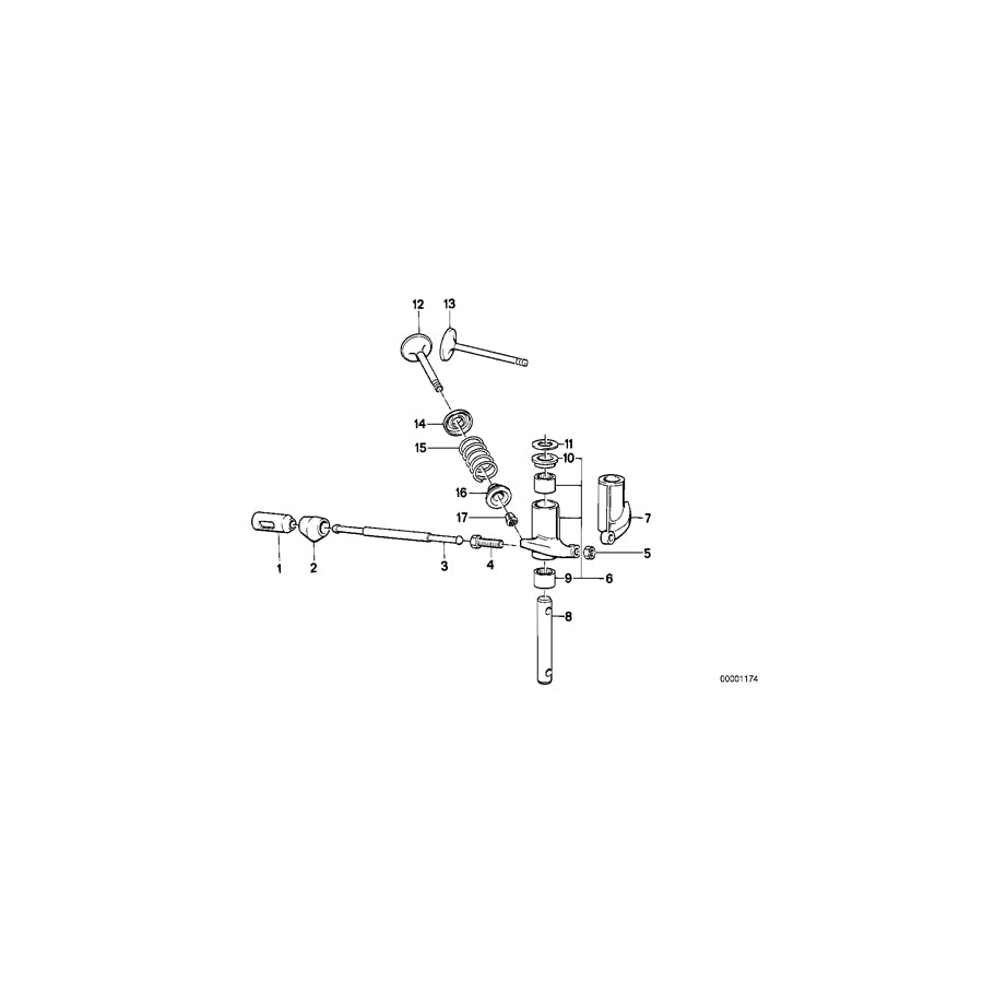 Genuine BMW 11341338661 Exhaust Valve D=40X8,3-DEG30 (Inc. R 80 GS, R 65 RT & R 100 GS) | ML Performance UK Car Parts