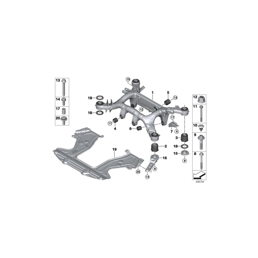 Genuine BMW 07119909276 G16 I15 Hex Bolt (Inc. 840i, Phantom EWB & M850iX) | ML Performance UK Car Parts