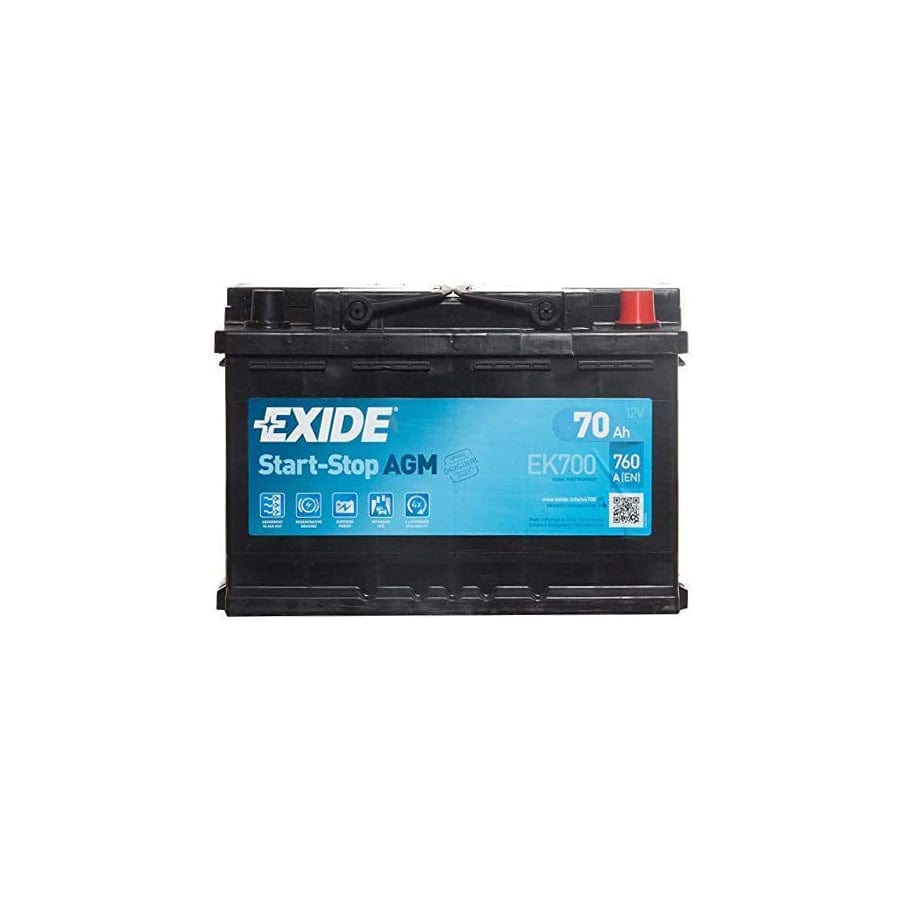 Exide EK700. starter battery Exide 70Ah 12V