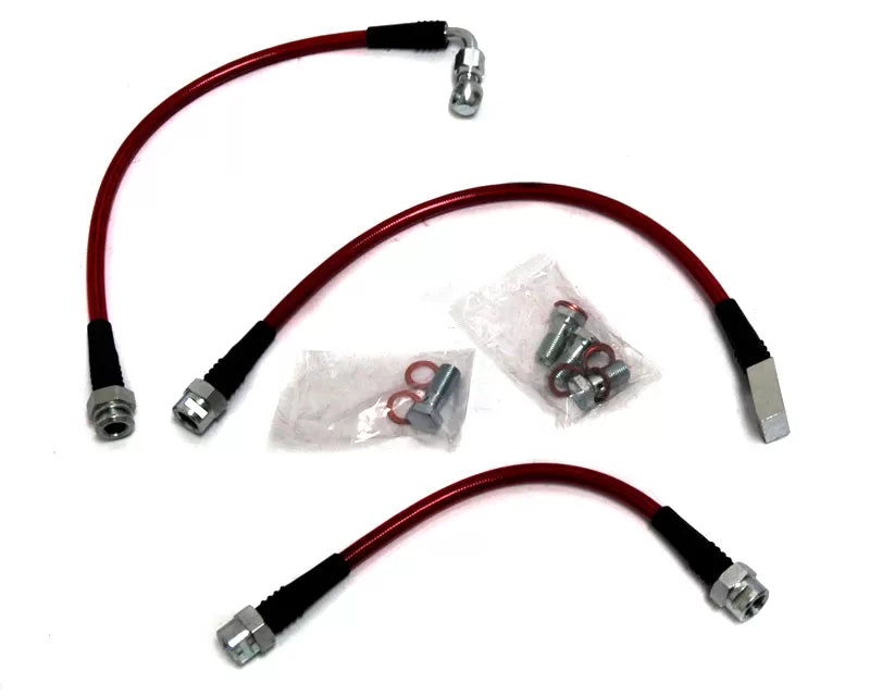 Agency Power AP-CTSV1-410 Rear Steel Braided Brake Lines Cadillac CTS-V 04-07 | ML Performance UK Car Parts