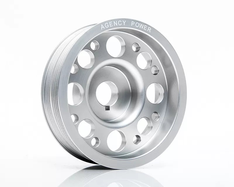 Agency Power AP-GDA-130S Lightweight Silver Crank Pulley Subaru WRX/STI 02-07 | ML Performance UK Car Parts