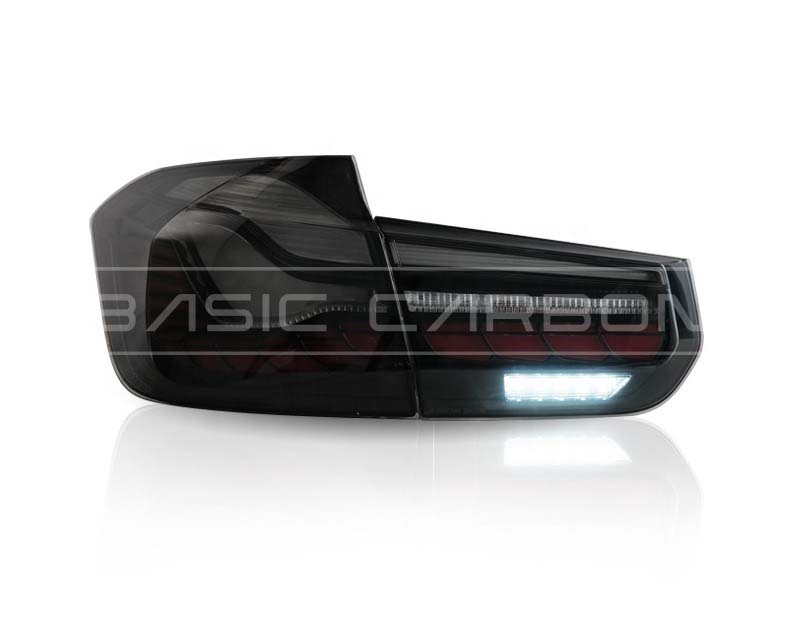 Basic Carbon BMW F30 F35 F80 GTS Style LED Tail Lights (Inc. 330i, 335i, 340i & M3)