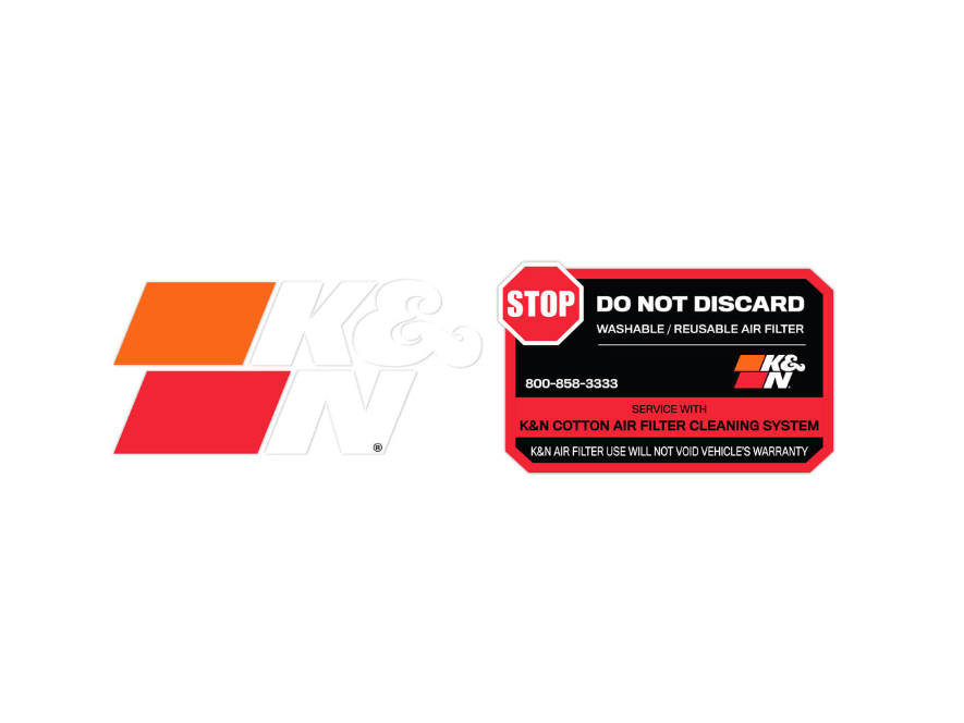 K&N 89-16063-2 "Do Not Discard" Decal/Sticker - ML Perfomance UK