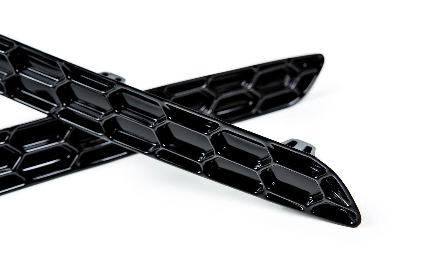 Acexxon R01-10-2 BMW Gloss Black Rear Reflector Insert Set - Honeycomb | ML Performance UK Car Parts