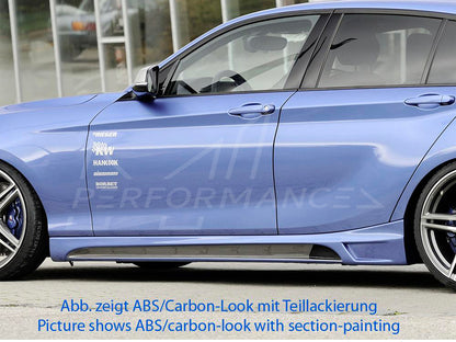 Rieger BMW F20 Sideskirts with Aluminium Mesh Cutout (Inc. 116i, 118i, 120d & M135i) - ML Performance UK