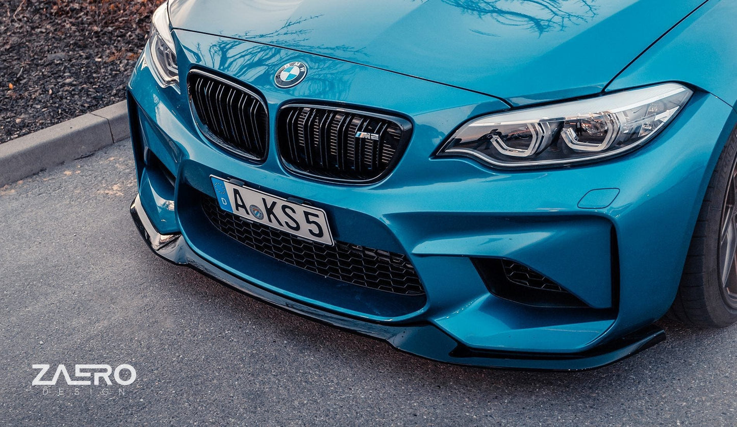 Zaero BMW N55 F87 M2 EVO-S Front Lip Splitter - ML Pertformance UK