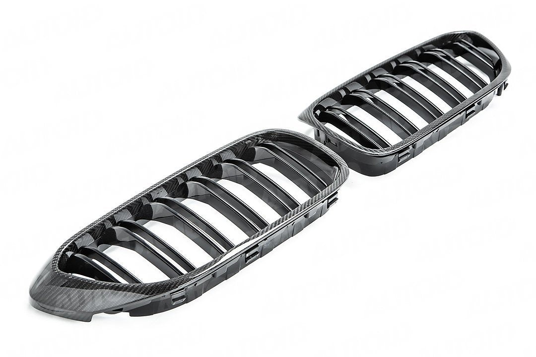 AUTOID BMW G30 F90 Carbon Fibre Kidney Grilles (Inc. 518d, 530e, M550ix & M5) - ML Performance UK