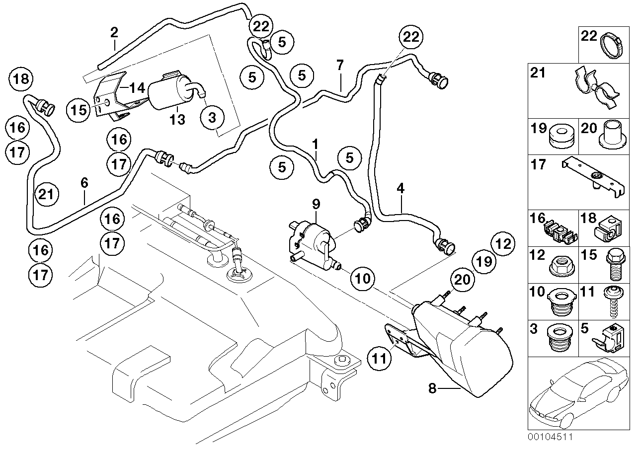 Genuine BMW 16136754506 E52 Bracket F Dust Filter (Inc. Alpina V8 & Z8) | ML Performance UK UK Car Parts