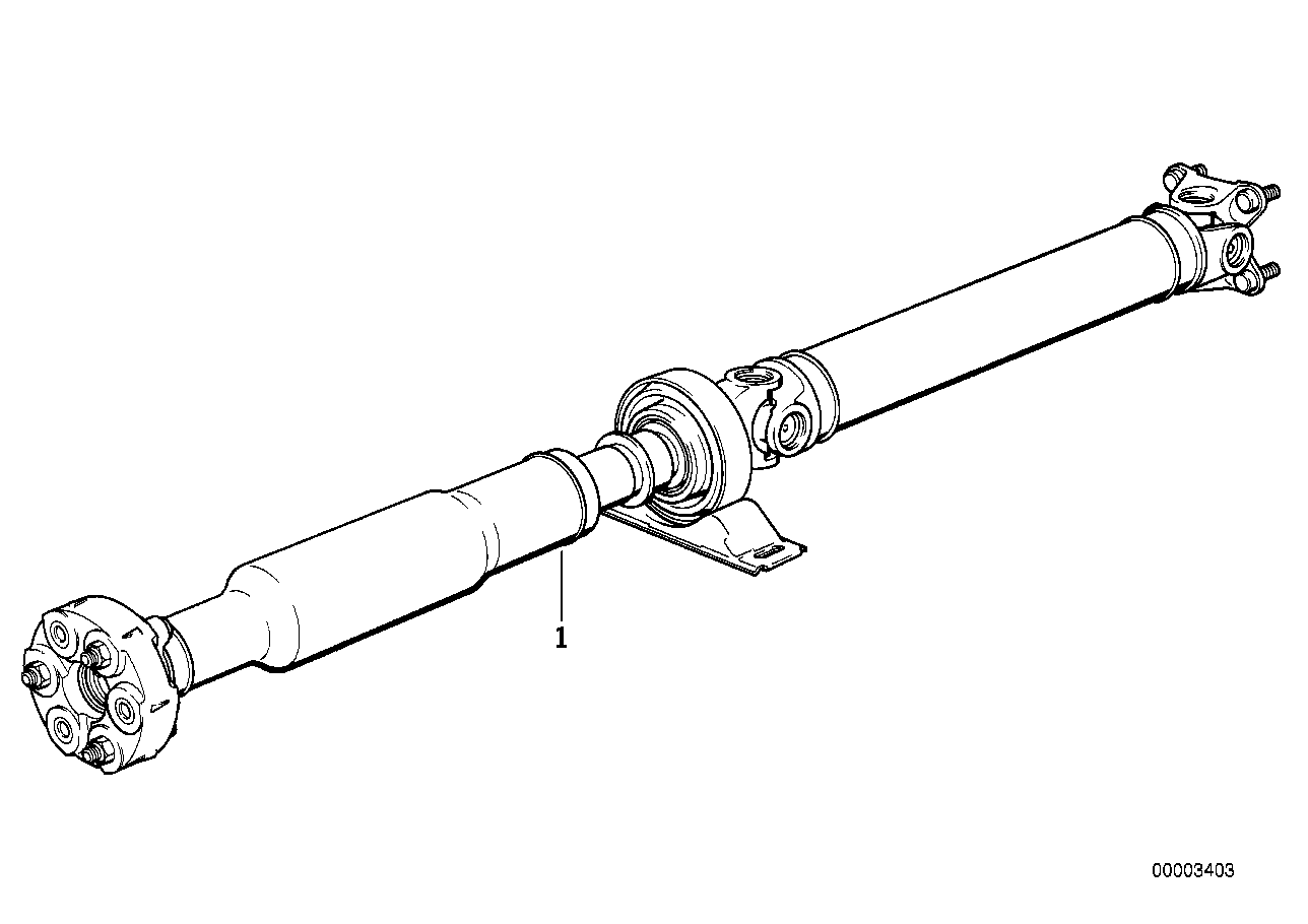 Genuine BMW 26112226239 E30 Drive Shaft Assy 5 Speed Gearbox (Sport) (Inc. 320is & M3)