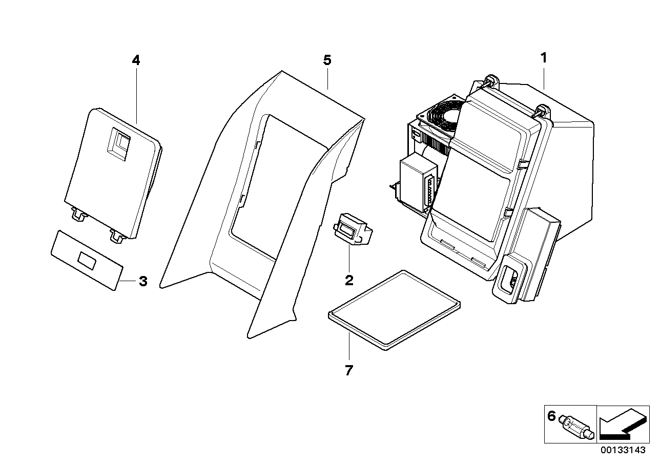 Genuine BMW 64117896492 E66 E65 E67 Coolbox (Inc. 730Ld, 745Li & 735i) | ML Performance UK UK Car Parts