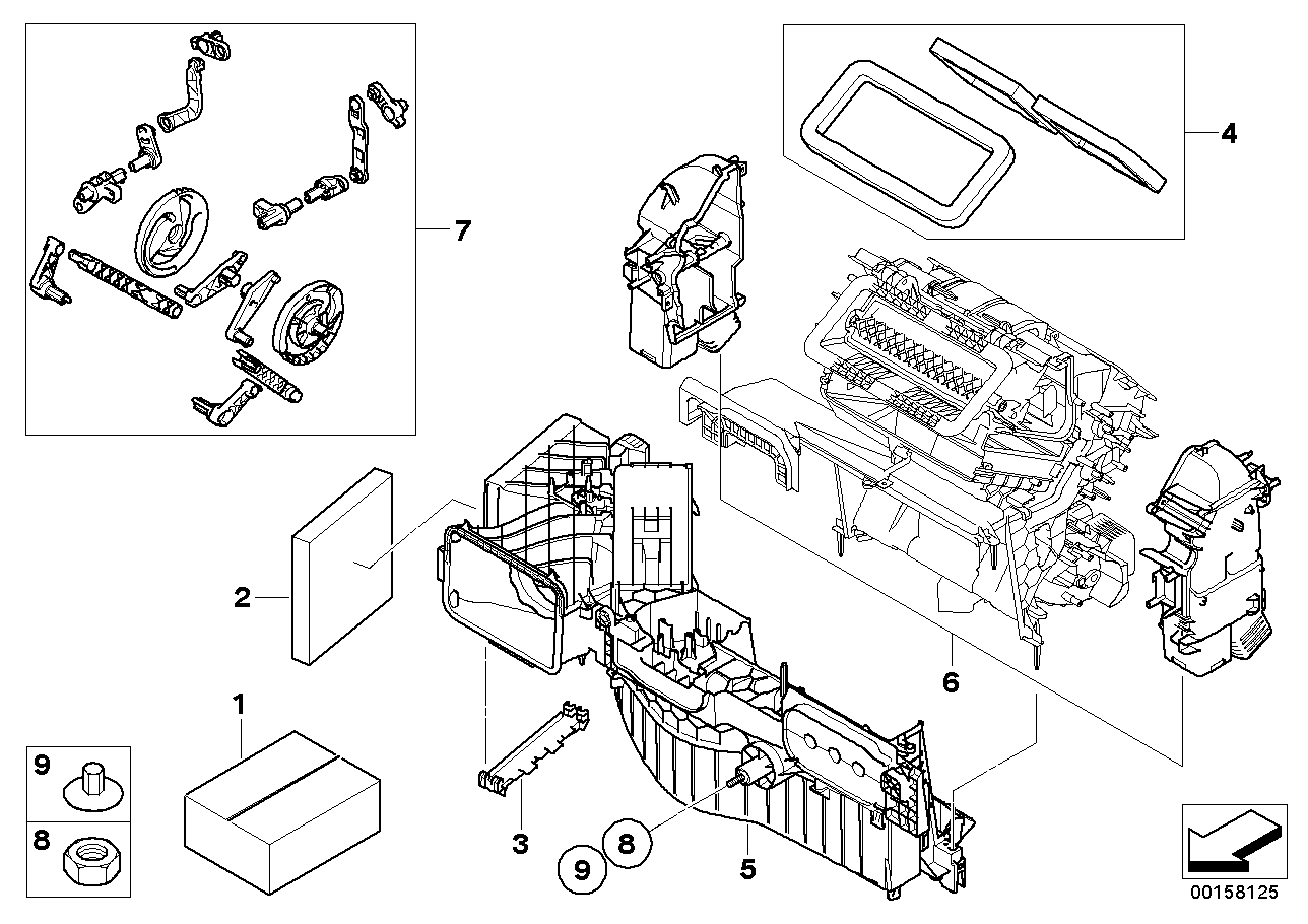 Genuine BMW 64119128860 F15 F16 Set Small Parts F Air Cond.Adjust.Lever (Inc. X5 & X6 40dX) | ML Performance UK UK Car Parts