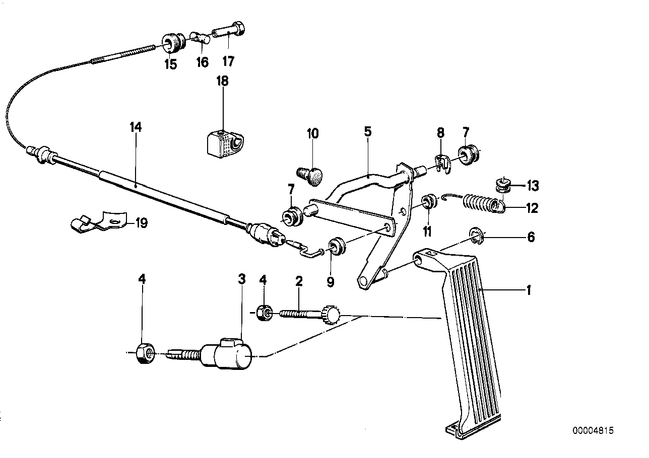 Genuine BMW 35411152372 E24 E28 E30 Pin (Inc. 528e, M5 & 320i) | ML Performance UK UK Car Parts