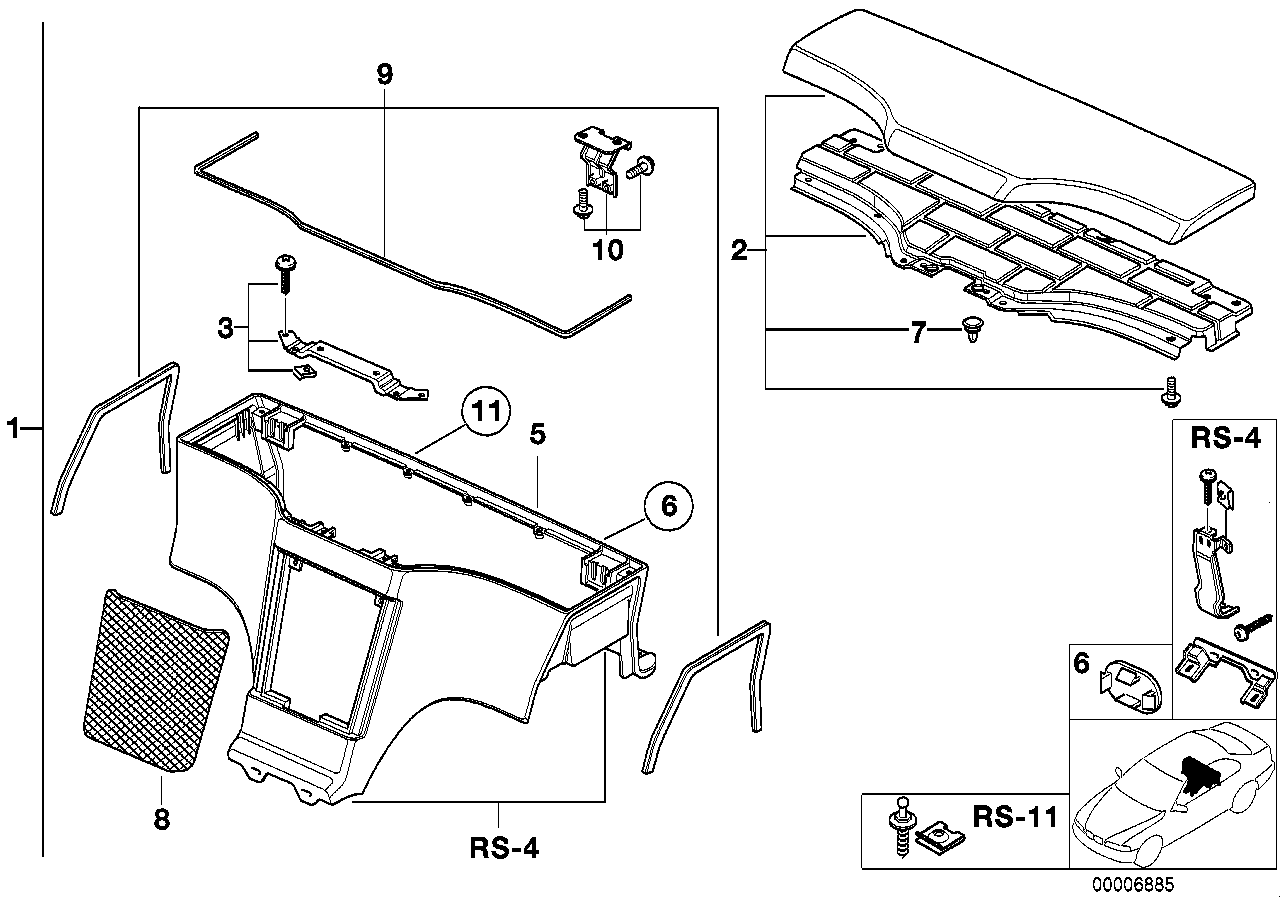 Genuine BMW 51168399419 E36 Mounting Parts Set (Inc. Z3 2.8, Z3 2.5 & Z3 1.9) | ML Performance UK UK Car Parts
