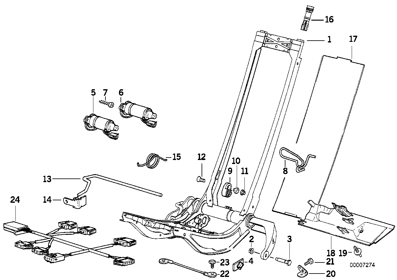 Genuine BMW 67318357058 E36 Actuator Vertical Seat Adjuster Rear (Inc. 328i, 323ti & 320i) | ML Performance UK UK Car Parts