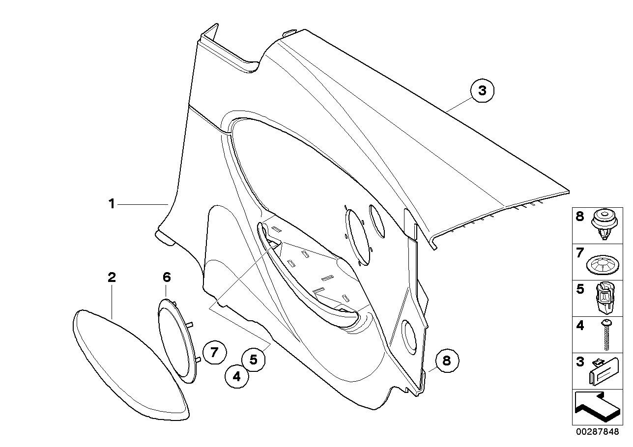 Genuine BMW 51438045693 E63 E64 Left Rear Loudspeaker Cover TITAN II (Inc. M6) | ML Performance UK UK Car Parts