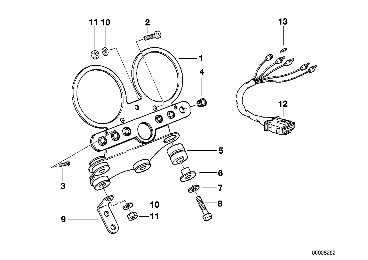 Genuine BMW 62211244817 80 Control Light Socket Set (Inc. & R 100 R) | ML Performance UK Car Parts