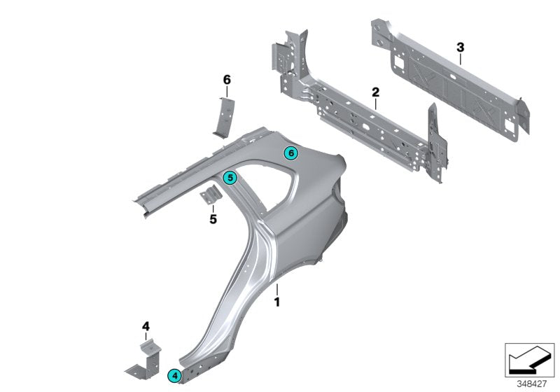 Genuine BMW 41217374407 F15 Reinforcement Plate, Rocker Panel, Left (Inc. X5 25d & X6) | ML Performance UK UK Car Parts