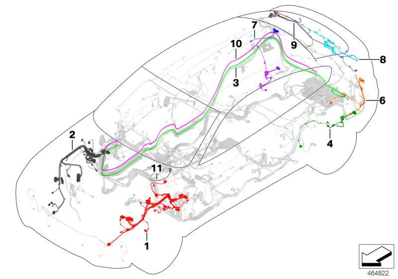 Genuine BMW 61119252429 F25 F26 Repair Wiring Set, Rear Left (Inc. X3 & X4 M40iX) | ML Performance UK UK Car Parts