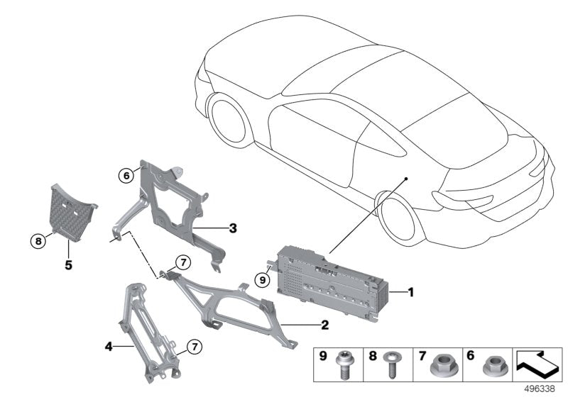 Genuine BMW 65159865414 G14 F92 G15 Bracket Ram / Tv (Inc. 840dX, 840i & M850iX) | ML Performance UK UK Car Parts