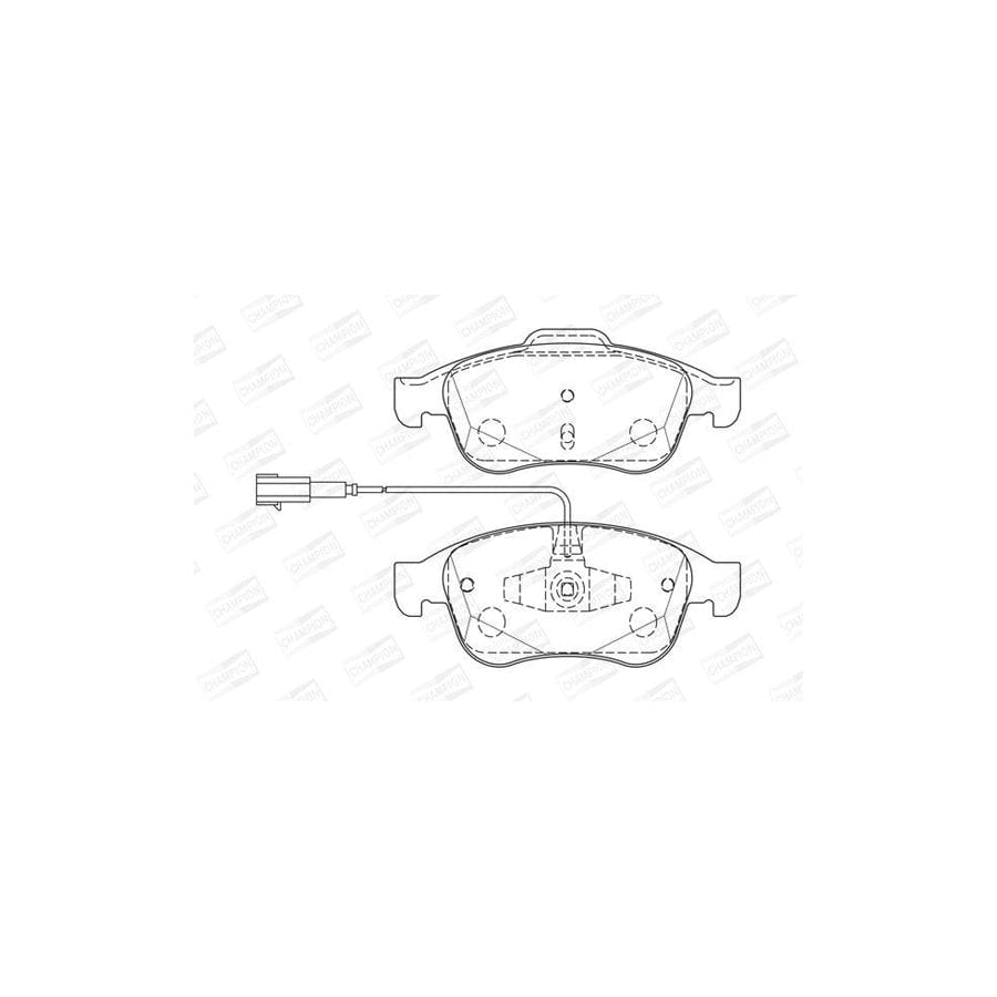 Champion 573331CH Brake Pad Set For Alfa Romeo Giulietta Hatchback (940)