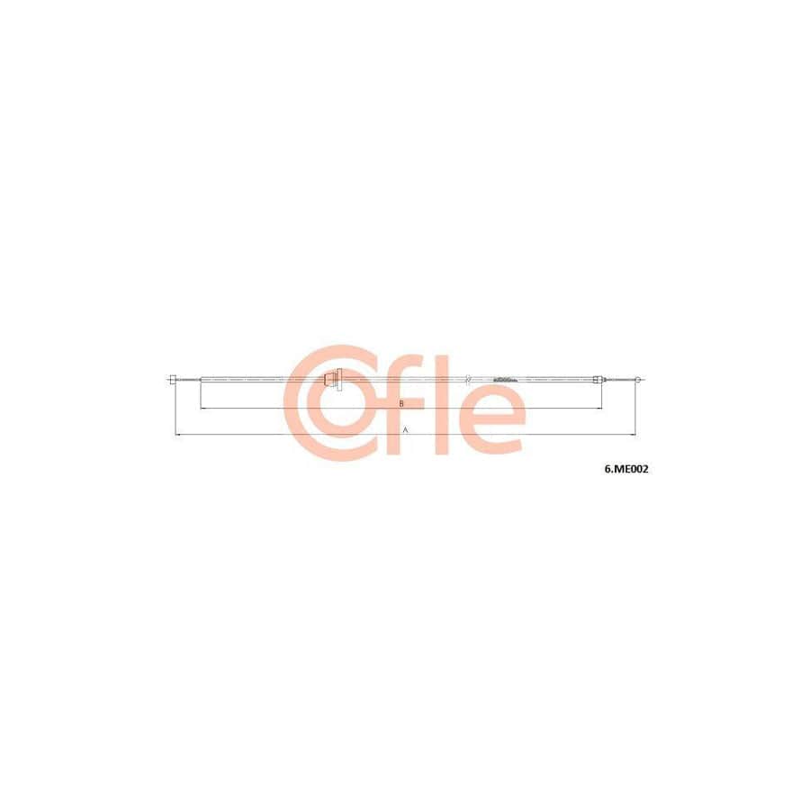 Cofle 6.Me002 Bonnet Cable Suitable For Mercedes-Benz C-Class Saloon (W202)
