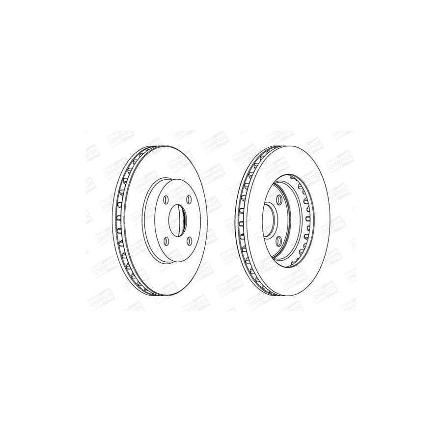 Champion 563146CH Brake Disc For Toyota Corolla