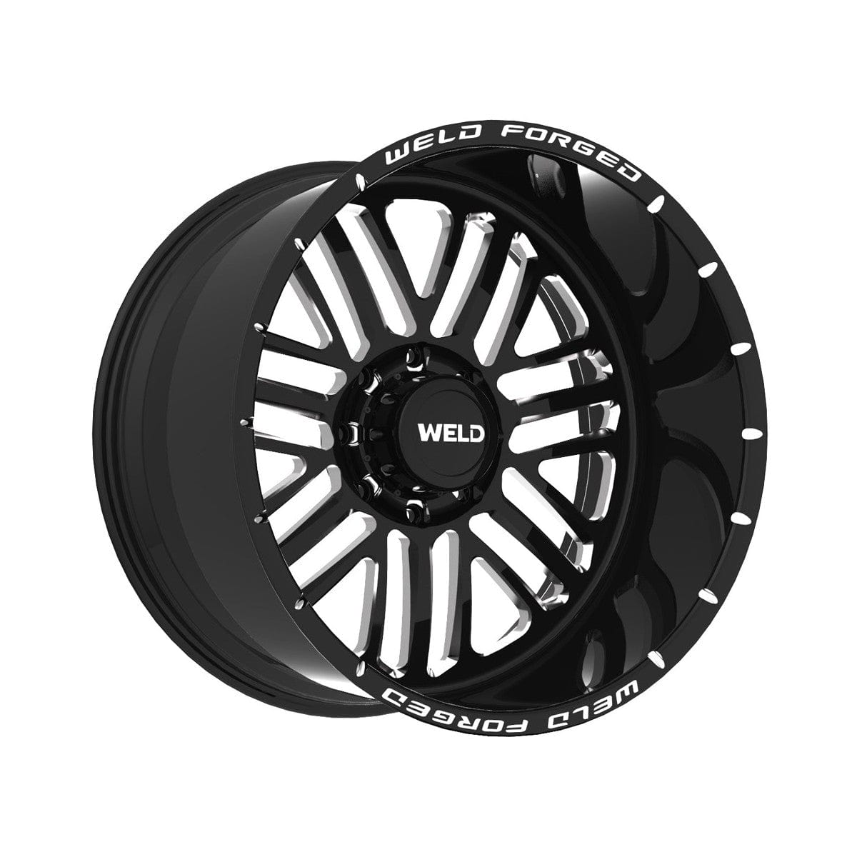 Weld W71224060BCA Quarry Xt Wheel 22x14 5x150 ET-76 BS4.5 Gloss Black & Contrast Cut
