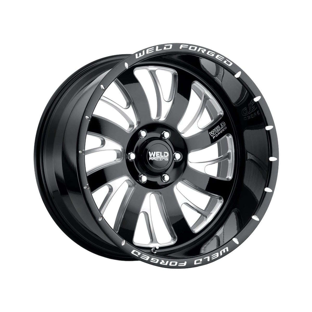 Weld W70442074BCA Falkata L Xt Wheel 24x12 5x139.7 ET-51 BS4.5 Gloss Black & Contrast Cut