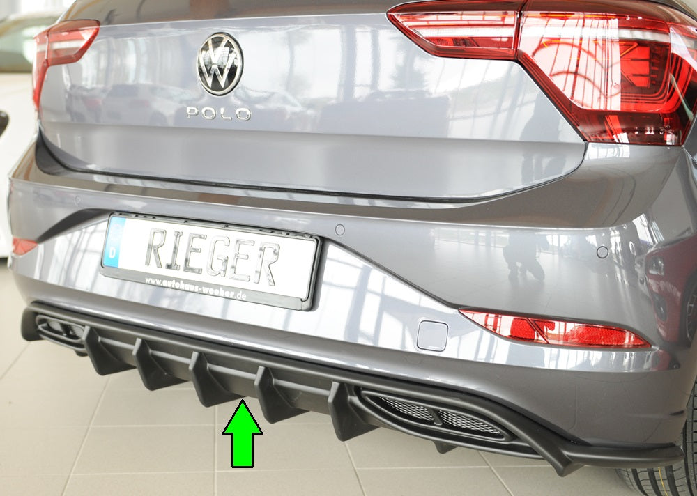 Rieger 00047226 Rear Skirt Insert For Original Exhaust Silencer