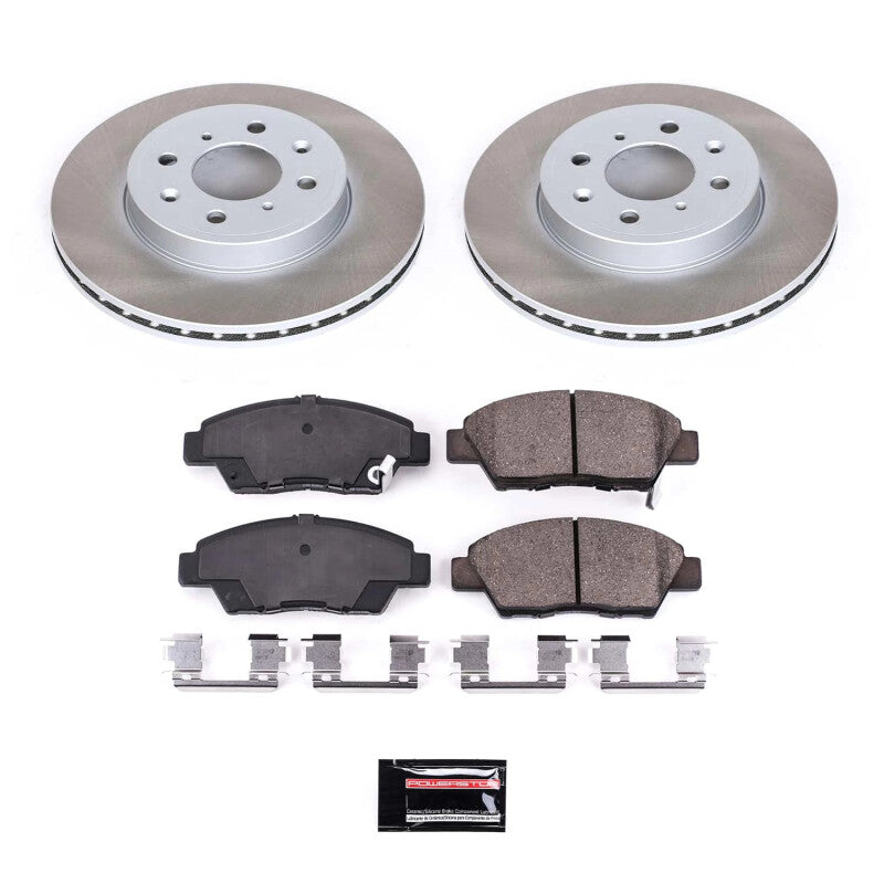 PowerStop Power Stop 15-20 Honda Fit Front Semi-Coated Rotor Kit