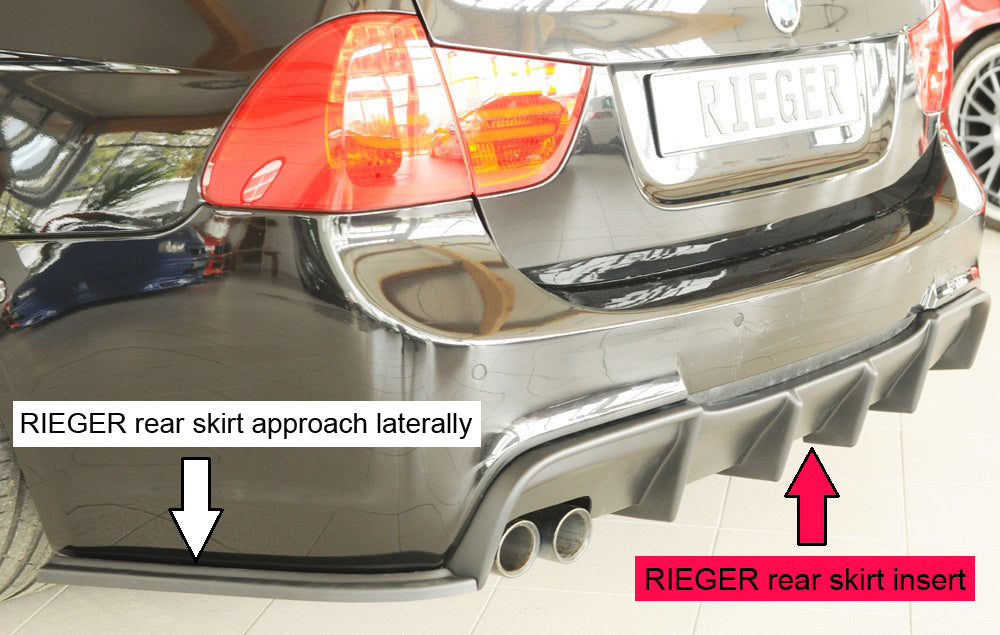 Rieger 00053544 Rear Skirt Insert Only For Original M-Package Rear Bumper