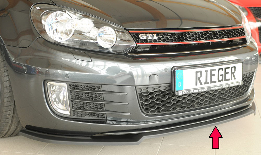 Rieger 00059528 Front Splitter Only For Gti/Gtd For Orig. Frontbumper