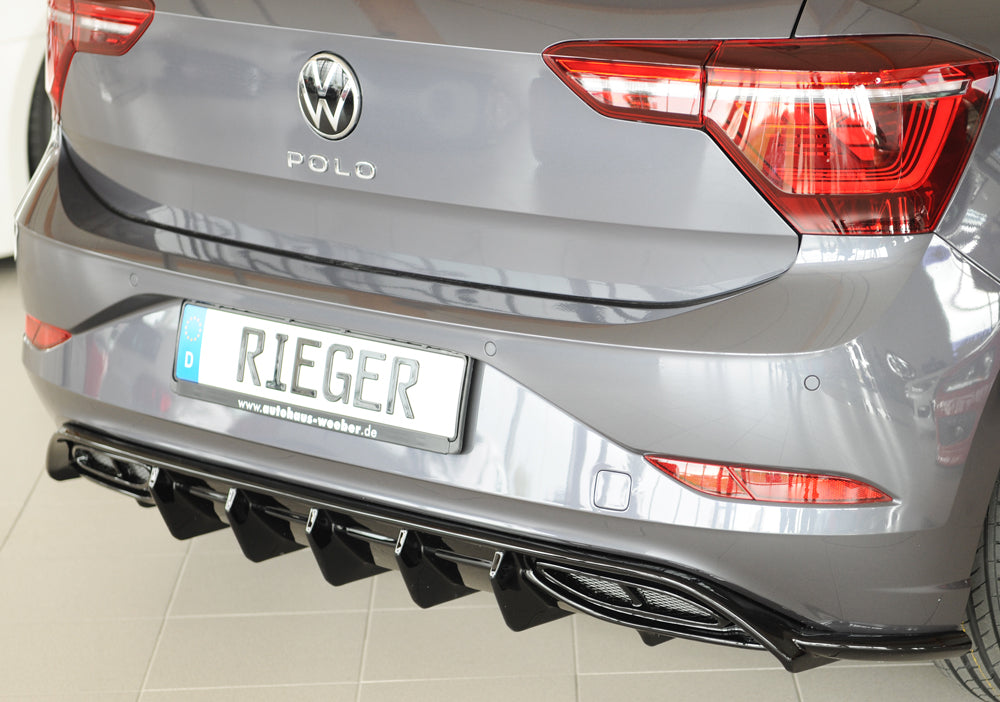 Rieger 00088300 Rear Skirt Insert For Original Exhaust Silencer