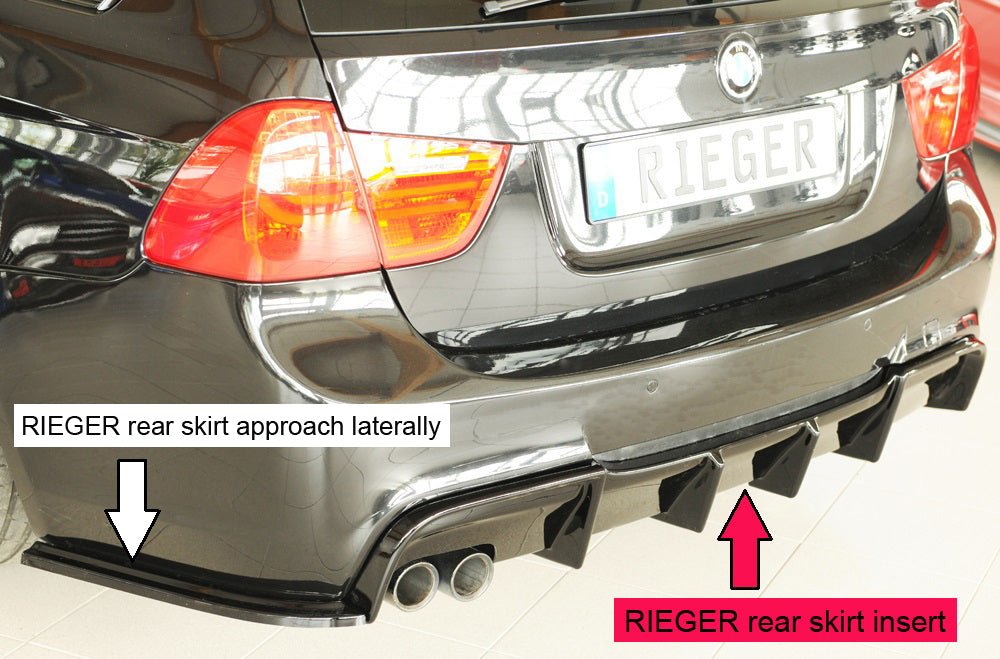 Rieger 00088401 Rear Skirt Insert Only For Original M-Package Rear Bumper