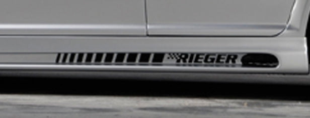 Rieger 00139545 Aufkleber "Rieger" Silver For Side Skirt With 2 Openings