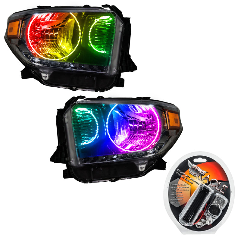 ORACLE Lighting Oracle 14-17 Toyota Tundra SMD HL - Dual Halo Kit - ColorSHIFT