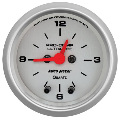 Autometer Ultra-Lite 52mm Short Sweep Electronic Clock