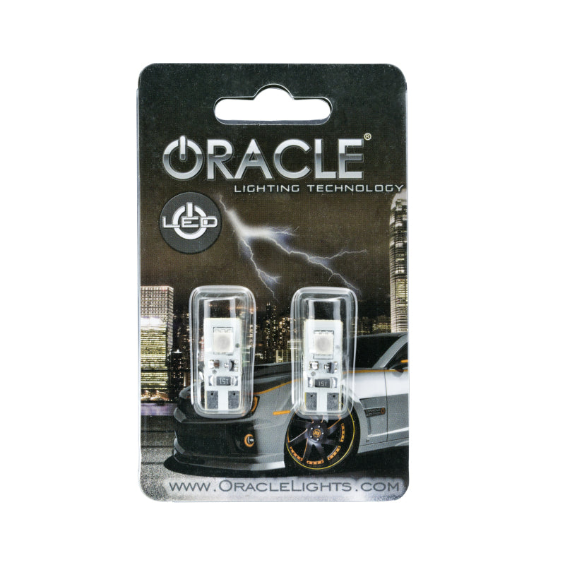 ORACLE Lighting Oracle T10 2 LED 3 Chip Flank Bulb (Pair) - Red