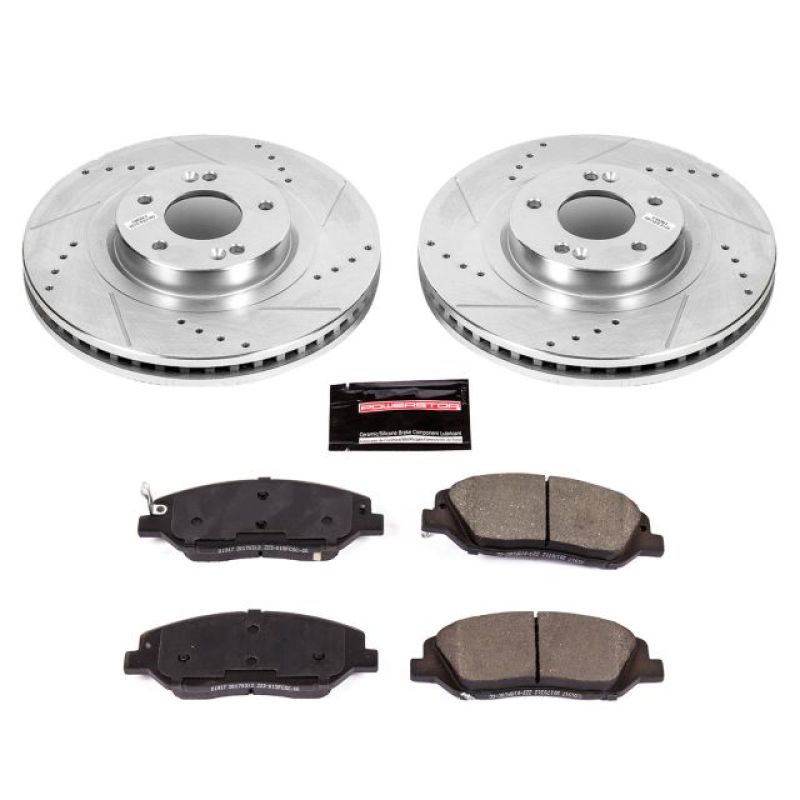 PowerStop Power Stop 17-18 Hyundai Santa Fe Front Z23 Evolution Sport Brake Kit