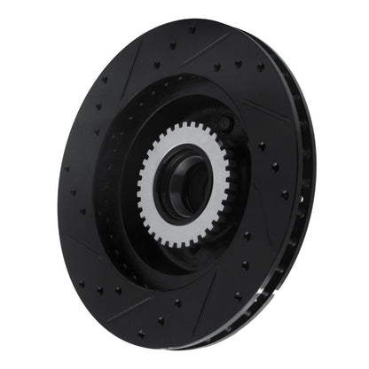 R1 Concepts R1 91-96 Buick Roadmaster Front Right Drilled & Slotted Black Brake Rotor