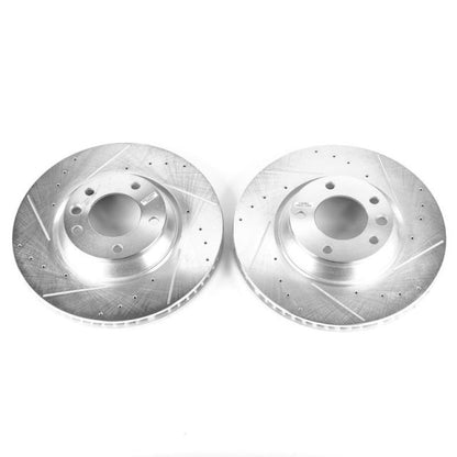 PowerStop Power Stop 07-15 Audi Q7 Front Evolution Drilled & Slotted Rotors - Pair