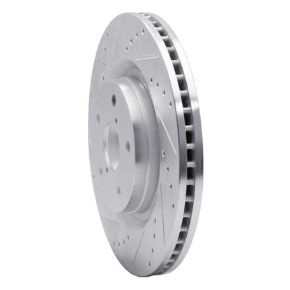 R1 Concepts R1 19-24 Subaru Forester Front Left Drilled & Slotted Silver Brake Rotor