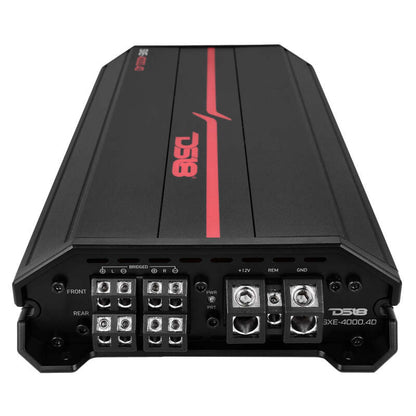DS18 4-Channel SXE Amplifier Class D 2x 750/4ohm Bridge 4 x 430/2ohm 4 x 275/4ohm Watts RMS- Black