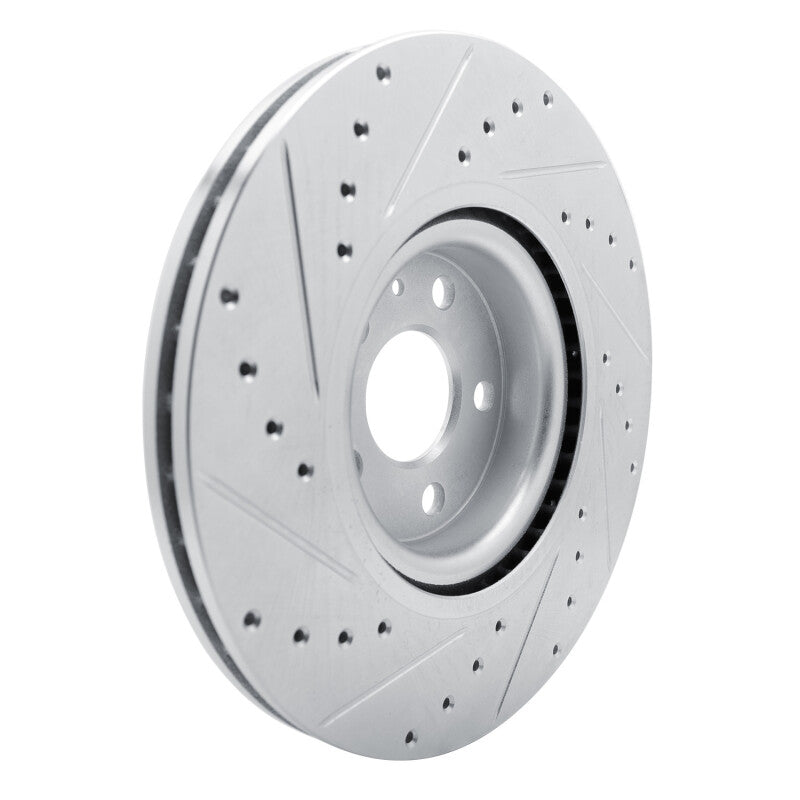 R1 Concepts R1 17-25 Volvo S90 Front Right Drilled & Slotted Silver Brake Rotor