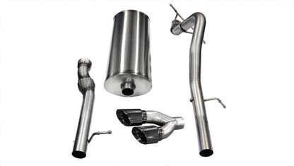 CORSA Performance Corsa 2011-2014 GMC Yukon 6.2L V8 3in Cat-Back Single Side w Twin 4in Black Pro-Series Tips