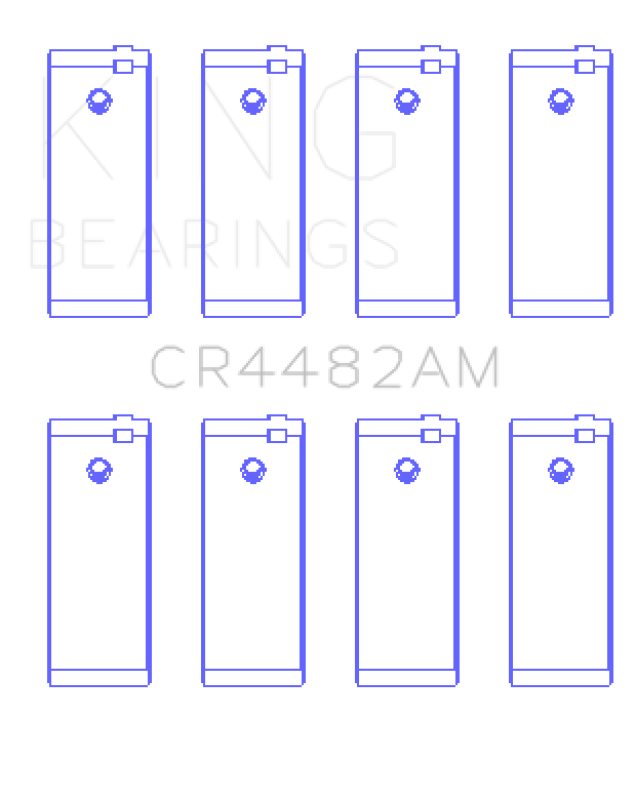 King Engine Bearings Chevrolet ChevETte (Size +0.75mm) Connecting Rod Bearing Set