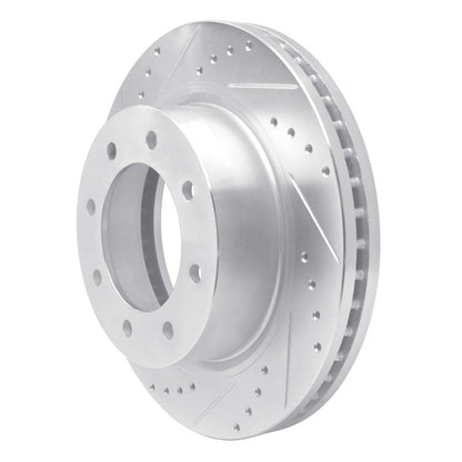 R1 Concepts R1 12-21 Nissan NV1500 Front Left Drilled & Slotted Silver Brake Rotor